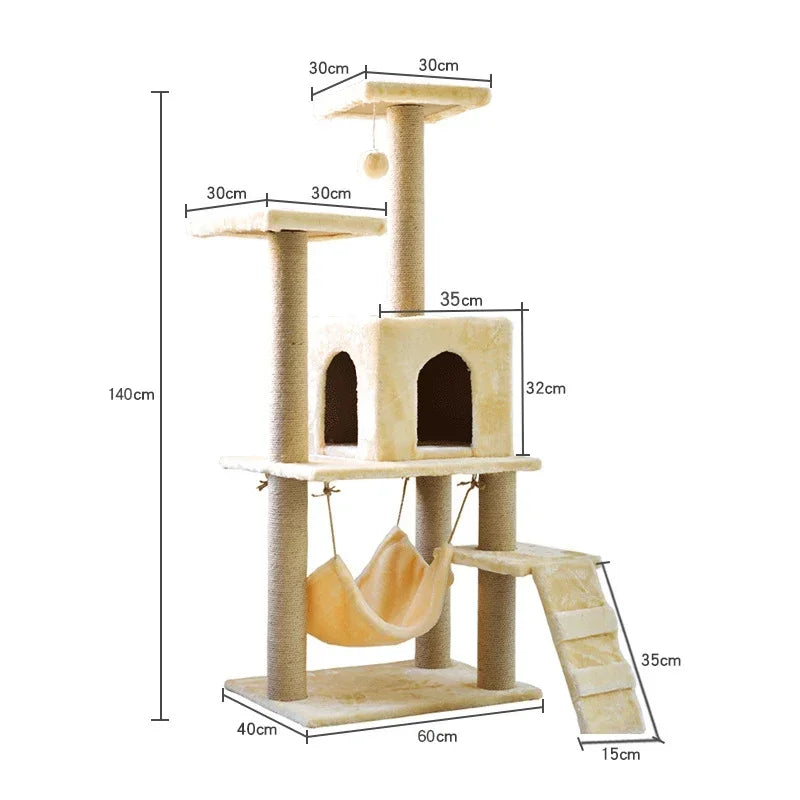 The Busy Kitty Cat Tree Tower