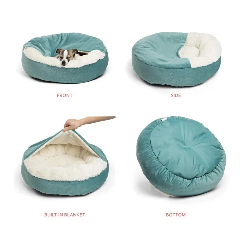The Cozy Critter Hooded Orthopaedic Dog/Cat Bed