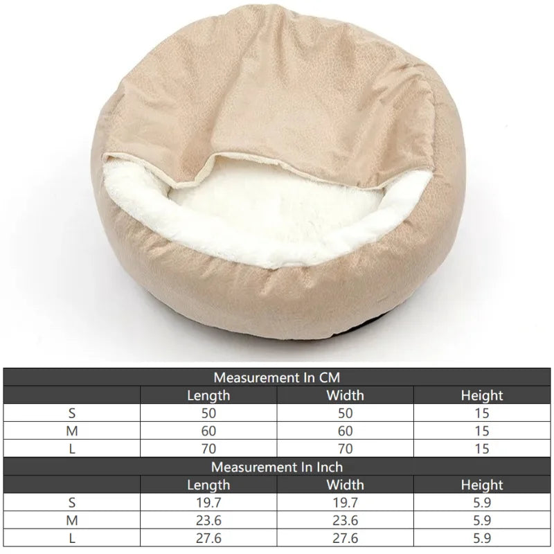 The Cozy Critter Hooded Orthopaedic Dog/Cat Bed