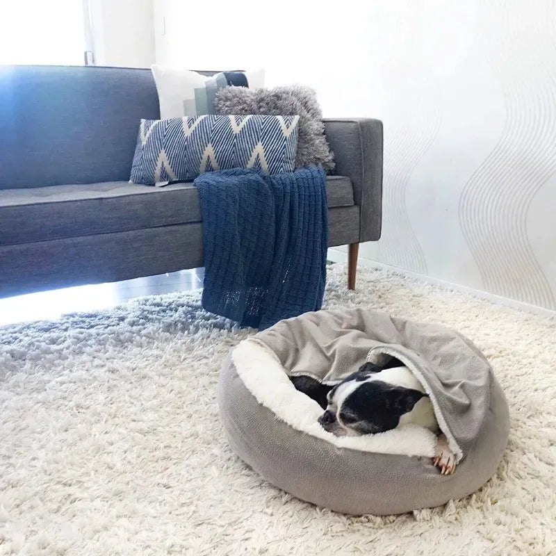 The Cozy Critter Hooded Orthopaedic Dog/Cat Bed