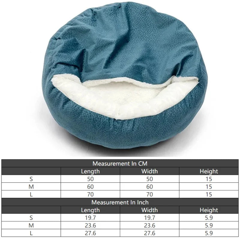 The Cozy Critter Hooded Orthopaedic Dog/Cat Bed