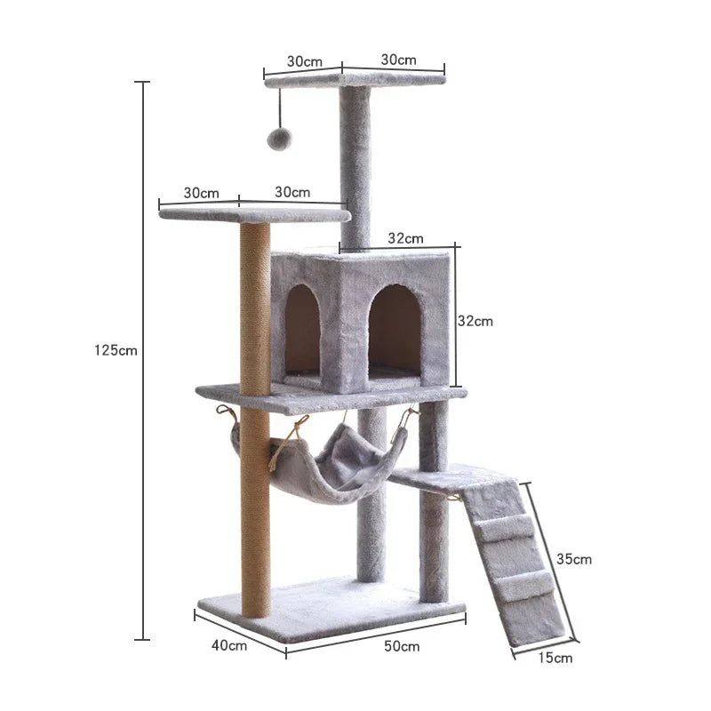 The Busy Kitty Cat Tree Tower