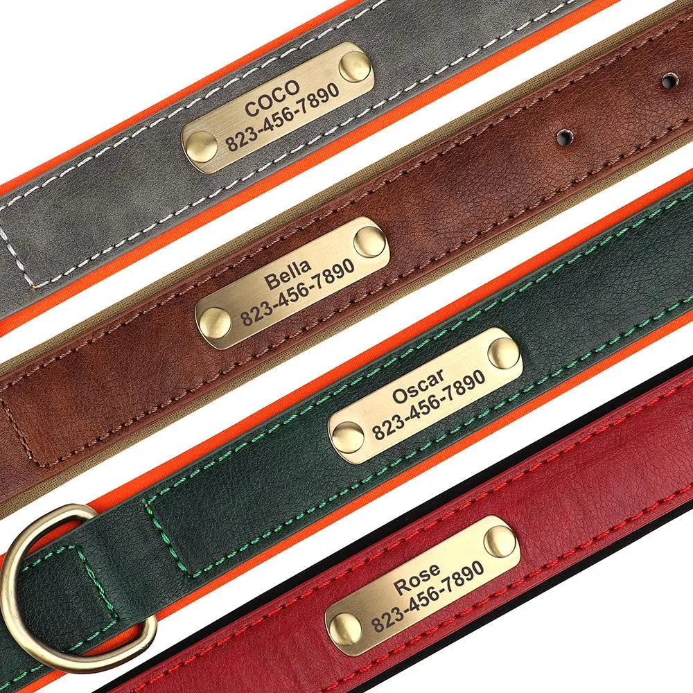 Classic Dog Collar - Free Engraving + Classic Comfort Lining