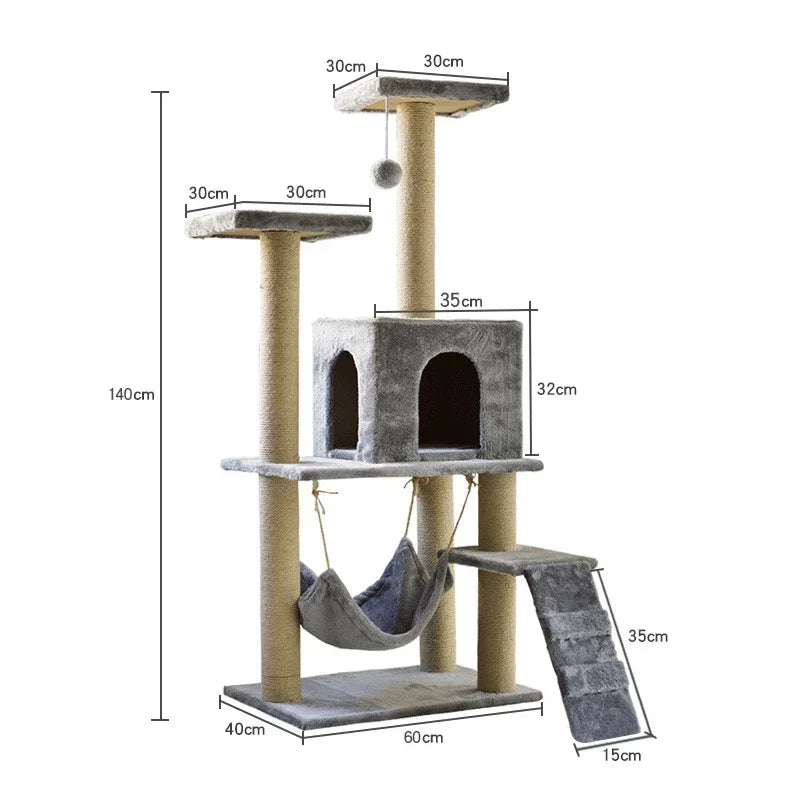 The Busy Kitty Cat Tree Tower