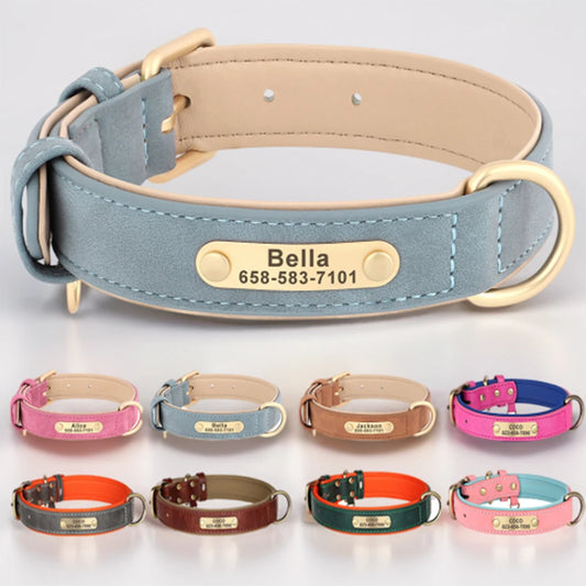 Classic Dog Collar - Free Engraving + Classic Comfort Lining