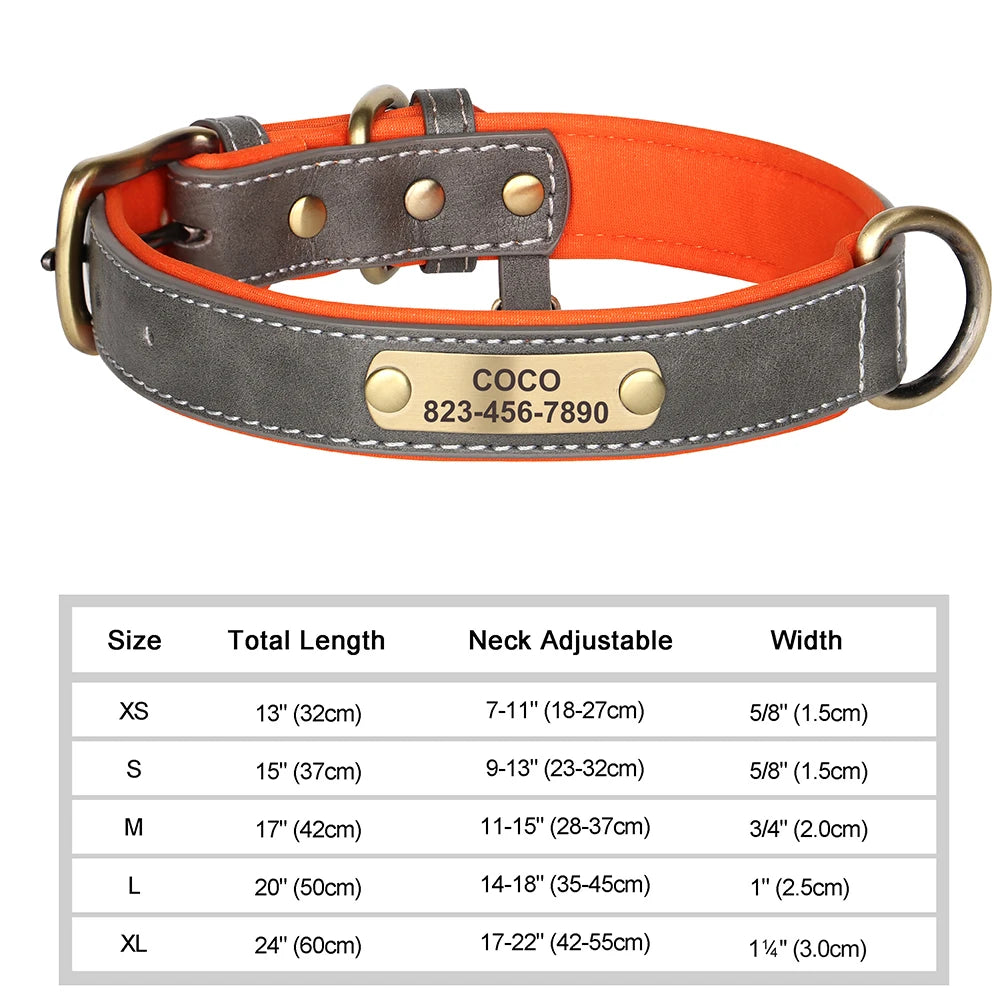 Classic Dog Collar - Free Engraving + Classic Comfort Lining